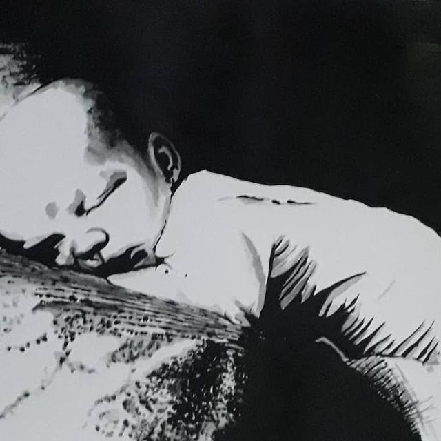 Schwarz-Wei&szlig;-Gem&auml;lde